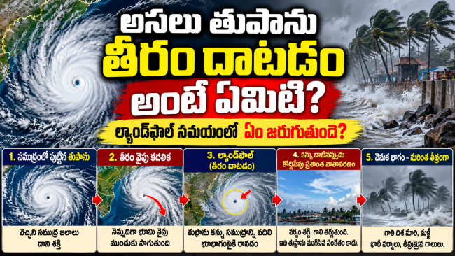 అసలు తుపాను తీరం దాటడం అంటే ఏమిటి? ల్యాండ్‌ఫాల్ సమయంలో ఏం జరుగుతుంది?