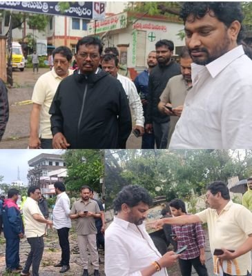 తుఫాన్ ప్రభావిత ప్రాతాలలో పునరుద్ధరణ పనులు ముమ్మరం...