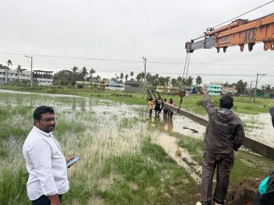 ఆర్నబ్ తుఫాను విద్యుత్ పునరుద్ధరణ పనులకు నెల్లూరు జిల్లా నుంచి 220 మంది విద్యుత్ సిబ్బంది