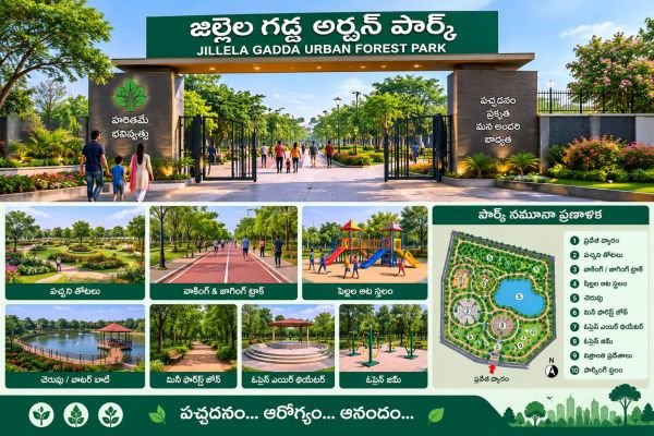ప్రకృతి అందాలకు నెలవు.. పర్యాటకానికి కొత్త వెలుగు!  జిల్లెలగడ్డ అర్బన్ ఫారెస్ట్ పార్కుతో హుస్నాబాద్‌కు కొత్త గుర్తింపు