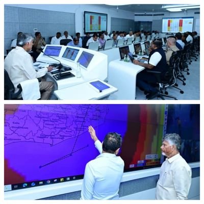 సెక్రటేరీయేట్ చేరుకున్న ముఖ్యమంత్రి నారా చంద్రబాబు నాయుడు
