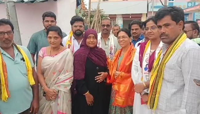 ఆరవ వార్డులో కూటమి అభ్యర్థులను గెలిపించండి అంటూ జోరుగా ఎన్నికల ప్రచారం