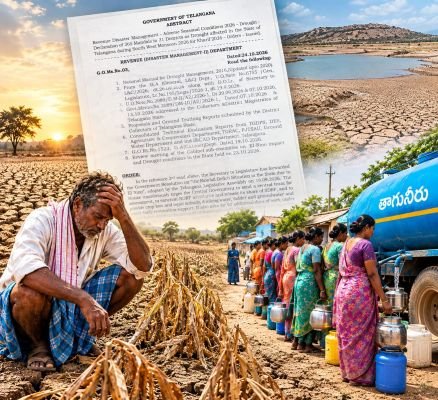 కరవు కాటు.. రైతుకు నష్టం, పల్లెకు* *దాహం!*