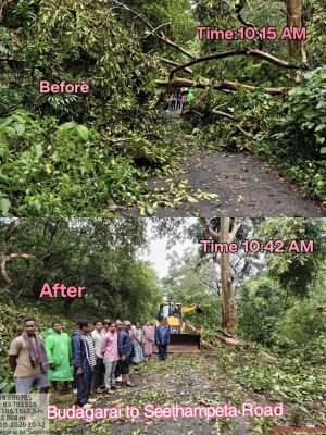 ఆర్ణబ్ తుఫాన్ కారణంగా అభ్యర్ధుల ప్రచానికి ఇబ్బందులు 