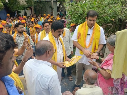 కూటమి అభ్యర్థుల గెలుపుకై మాచాని  ప్రచారం