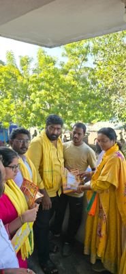 81వ డివిజన్ హెచ్ బ్లాక్‌లో ఎన్డీఏ కూటమి ఎన్నికల ప్రచారం