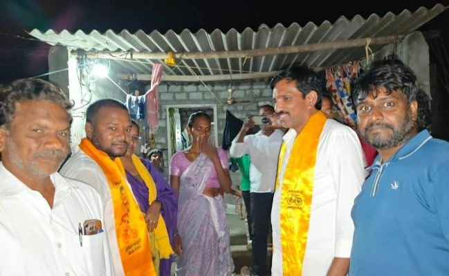 గోవాడ లో తెదేపా ఎన్నికల ప్రచారం..