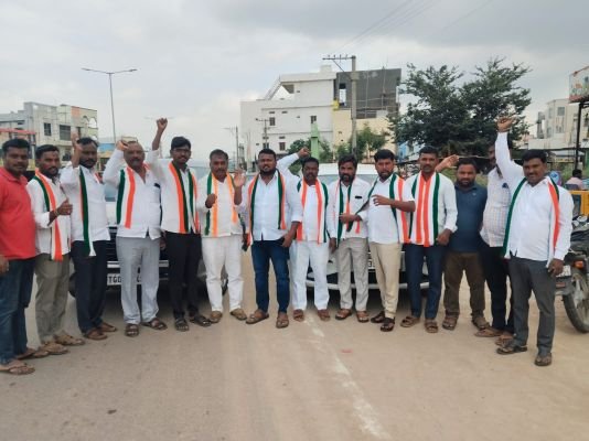 ఓటు బచావో.. దేశ్ బచావో కార్యక్రమానికి తరలిన కాంగ్రెస్ నాయకులు..