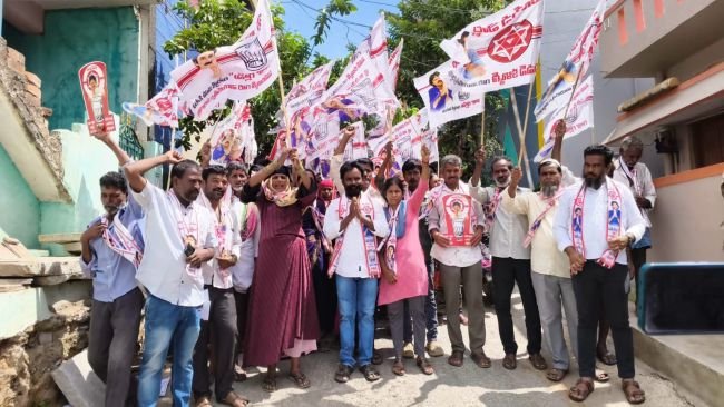 ఒకటో వార్డులో జనసేన అభ్యర్థి శివశంకర ముమ్మర ప్రచారం