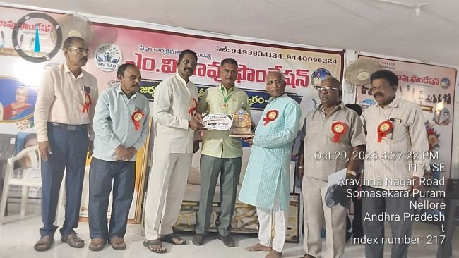 సూర్య స్టాఫ్ రిపోర్టర్ షేక్ మహమ్మద్ రఫీకి జాతీయ పురస్కారం