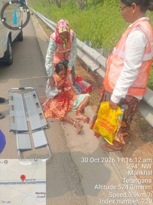 ORR పై రోడ్డు ప్రమాదం - మహిళ మృతి, ఒకరికి తీవ్ర గాయాలు