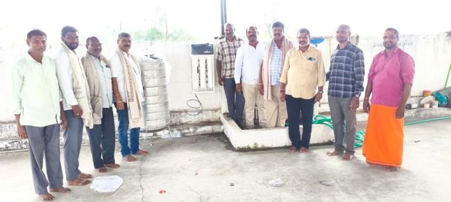 అయ్యప్ప స్వామి ఆలయానికి వాటర్ ఫిల్టర్ బహుకరించిన బొంతల రాజిరెడ్డి