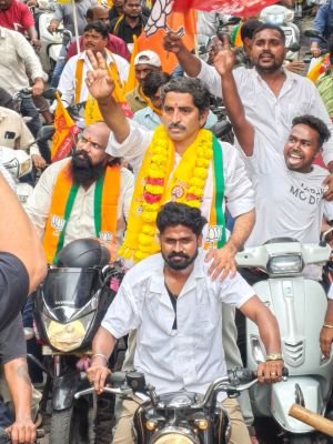 ముగిసిన కాకి గంగరాజు ప్రచార ర్యాలీ  