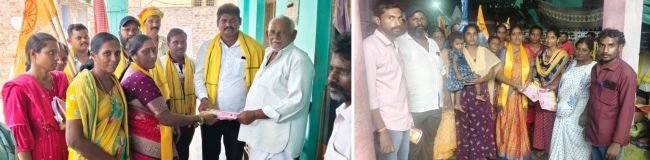 టిడిపి అభ్యర్థులను గెలిపించాలంటూ ఇంటింటికీ ప్రచారం