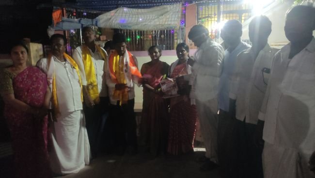 ఖంభంపాడులో జనసేన అభ్యర్థి ఎన్నికల ప్రచారం
