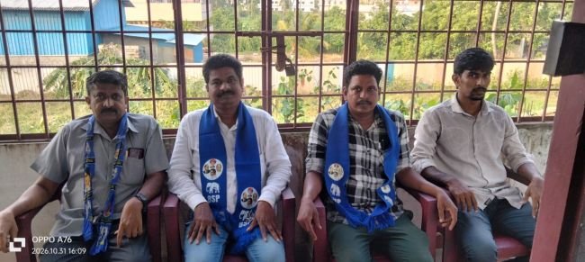 బి.ఎస్.పి అభ్యర్థిని పురుషోత్తంను కలిసిన బి.ఎస్.పి నాయకులు అశోక్