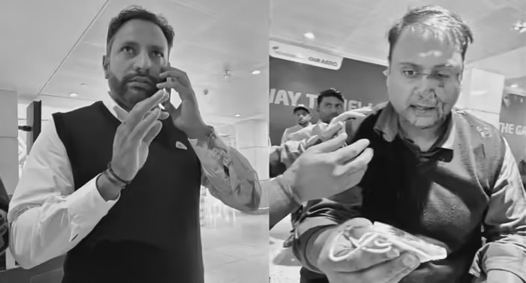 ఢిల్లీ ఎయిర్‌పోర్టులో పైలట్ వీరంగం,,,,ప్రయాణికుడిపై దాడి