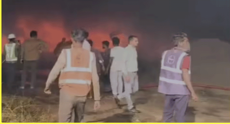 అమరావతిలో అగ్నిప్రమాదం,,,కుట్ర కోణంపై విచారణకు హోం మంత్రి ఆదేశాలు