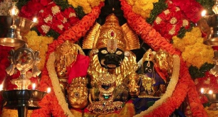 చండికా అమ్మవారికి పంచామృత అభిషేకం
