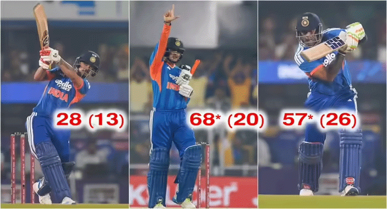 టీమిండియా బ్యాటింగ్‌కి మైండ్ బ్లాంక్,,,,14 బంతుల్లో అభిషేక్ హాఫ్ సెంచరీ