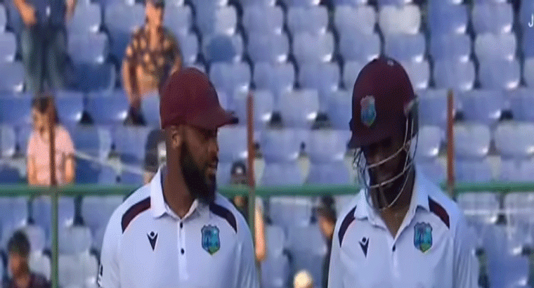 మూడో రోజు ఆట ముగిసే సమయానికి 173/2,,,ఘోర ఓటమి తప్పించుకునేందుకు విండీస్ పోరాటం