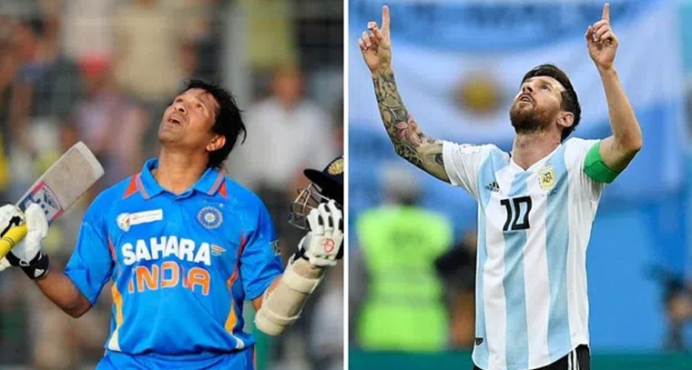 లియోనెల్ మెస్సీ.. అచ్చం సచిన్ లాగే

