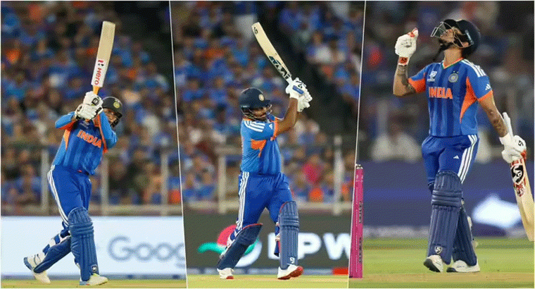 టీ20 ప్రపంచకప్ 2026 ఫైనల్‌లో భారత్ భారీ స్కోరు,,,,హాఫ్ సెంచరీలు కొట్టిన అభిషేక్, సంజూ, ఇషాన్