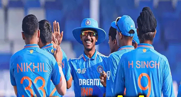 అండర్-19 ఫైనల్లోకి ఎంట్రీ,,,అదరగొట్టిన యువ భారత్