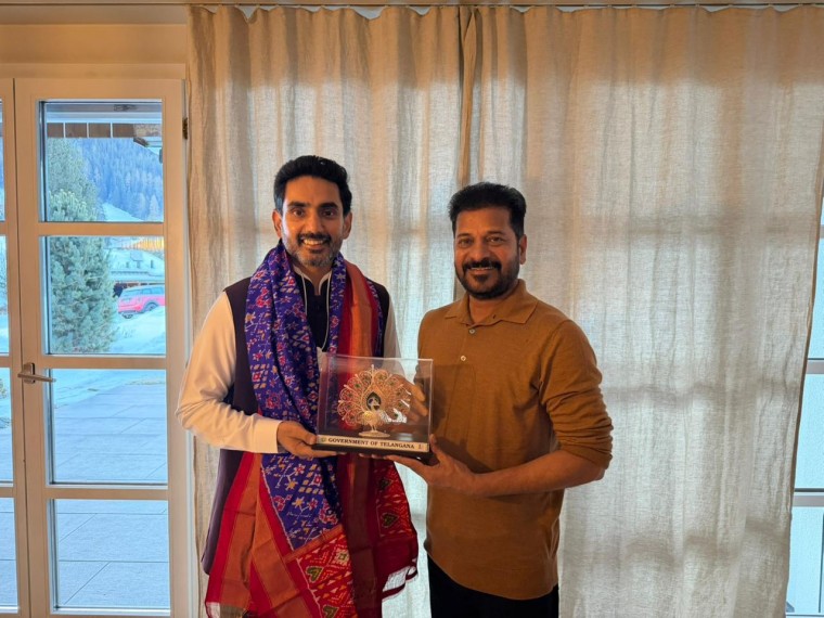 స్విట్జర్లాండ్‌లోని దావోస్‌ వేదికగా రేవంత్ రెడ్డితో నారా లోకేశ్ సమావేశమo