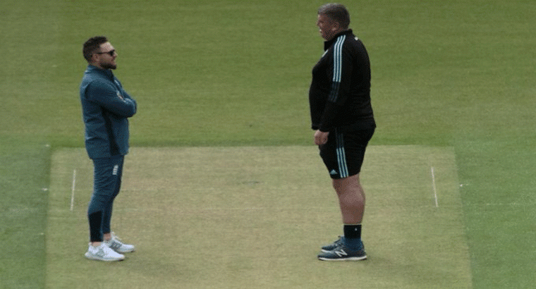 కంప్లైట్ చేస్తానన్న,,,,ఓవల్ పిచ్ క్యూరేటర్‌తో గంభీర్ వాగ్వాదం