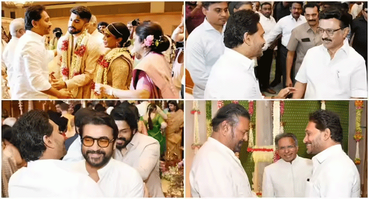 వైఎస్ జగన్ బంధువు పెళ్లి.. స్టాలిన్ సహా హీరోలు మోహన్ బాబు, సూర్య, కార్తి