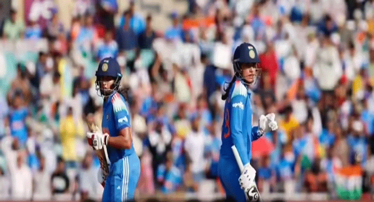 కివీస్‌తో మ్యాచ్‌లో టీమిండియా భారీ స్కోరు,,,,సెంచరీలతో రాణించిన స్మృతి మంధాన, ప్రతికా