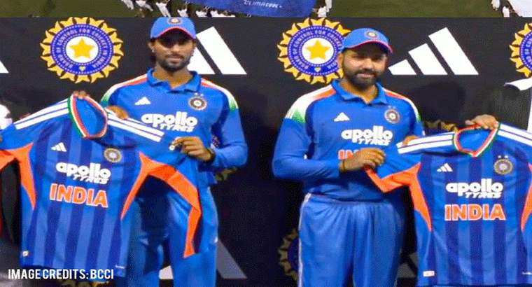 ఈసారి లుక్ మామూలుగా లేదుగా..టీ20 ప్రపంచకప్‌ భారత జెర్సీ విడుదల