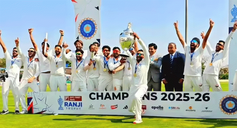 91 ఏళ్లలో తొలిసారి రంజీ ట్రోఫీ కిరీటం,,,చరిత్ర సృష్టించిన జమ్మూ కశ్మీర్