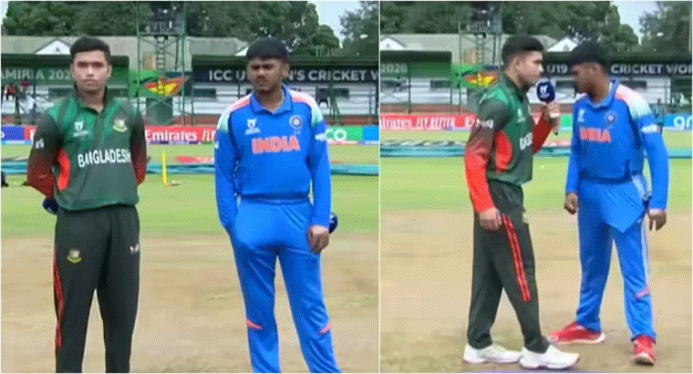 అండర్ 19 వరల్డ్‌కప్‌లో,,,భారత్ - బంగ్లాదేశ్ నో హ్యాండ్ షేక్