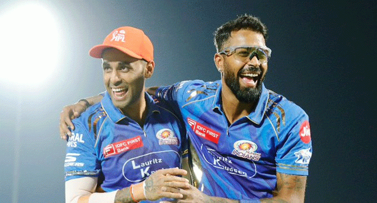 రాజస్థాన్‌పై హార్దిక్, సూర్య ఒకేలా స్కోర్,,,ఇద్దరికీ ఒకటే అవార్డు
