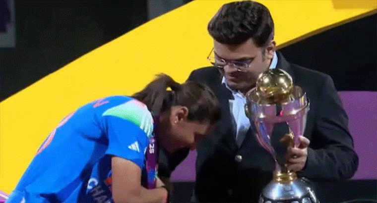 జై షా పాదాలు తాకబోయిన హర్మన్‌ప్రీత్ కౌర్.. సున్నితంగా తిరస్కరించిన ఐసీసీ ఛైర్మన్‌