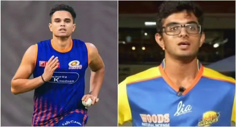 కర్ణాటక క్రికెట్ అసోసియేషన్ టోర్నమెంట్‌లో అర్జున్, సమిత్,,,,,అర్జున్ టెండూల్కర్