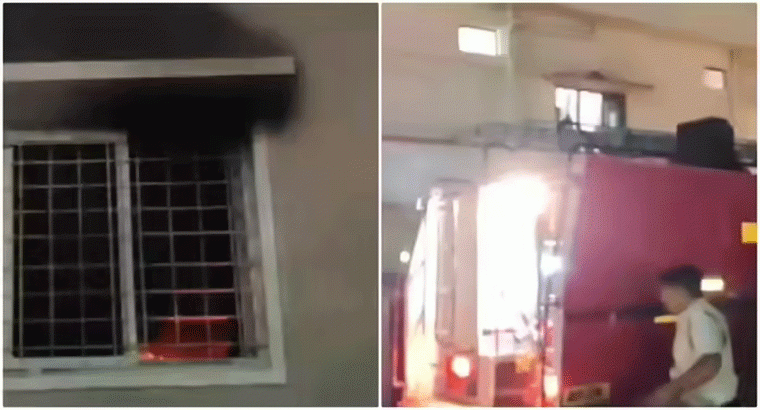 శ్రీశైలంలో అగ్నిప్రమాదం.. భక్తులకు తప్పిన ముప్పు