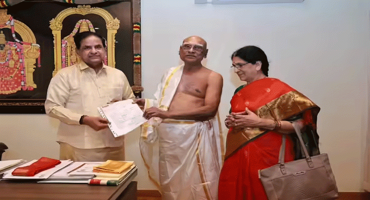 పేద విద్యార్థుల కోసం,,,,తిరుమల శ్రీవారికి టీడీపీ ఎంపీ తండ్రి భారీ విరాళం