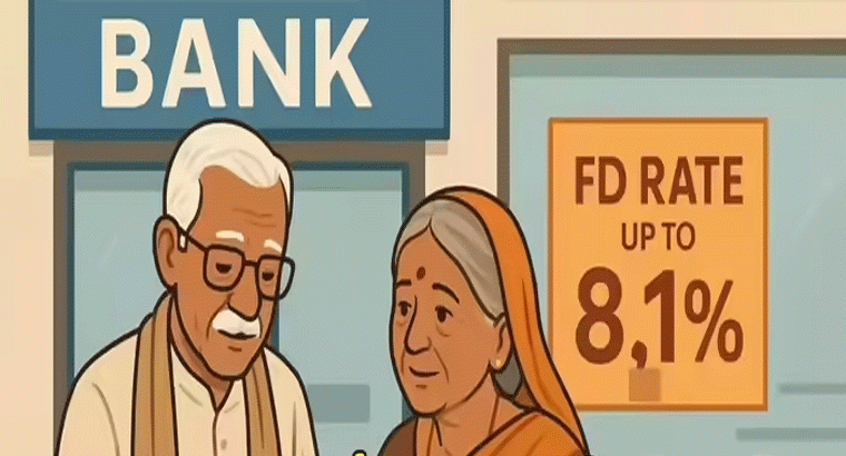 సీనియర్లకు  ఏకంగా 8.10 శాతం వడ్డీ.. రూ.5 లక్షలు జమ చేస్తే ఎంతొస్తుందంటే
