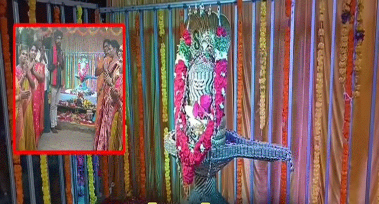 కలలో కనిపించిన శివయ్య.. రూ. లక్షా 30 వేల నాణేలతో శివలింగం
