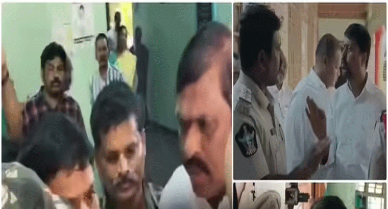 అనంతపురం జెడ్పీ సర్వసభ్య సమావేశంలో ఉద్రిక్త పరిస్థితులు .. పోలీసులతో టీడీపీ నేత గొడవ