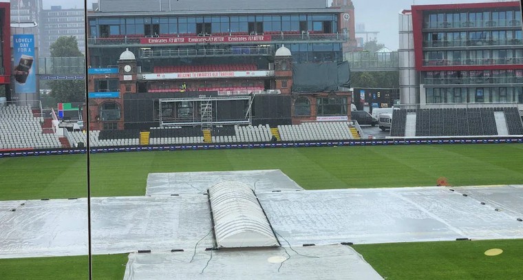 వర్షం ఆటంకం.. మాంచెస్టర్‌లో భారత్-ఇంగ్లండ్ టెస్ట్‌కు అంతరాయం

