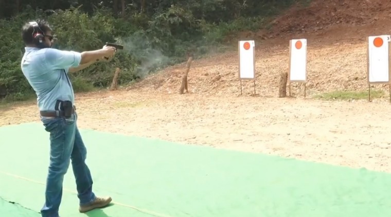 తాడేపల్లి సమీపంలోని పోలీస్ ఫైరింగ్ రేంజ్‌కు పవన్