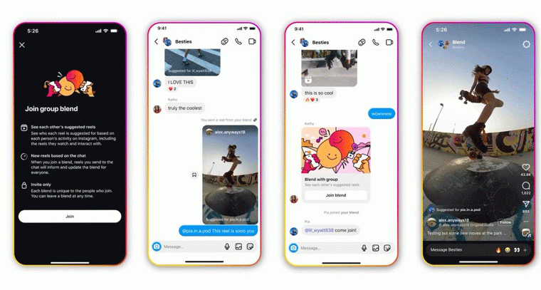 ఇన్‌స్టాగ్రామ్‌లో ‘బ్లెండ్’ ఫీచర్‌: స్నేహితులతో కలిసి రీల్స్ చూసే కొత్త సరదా