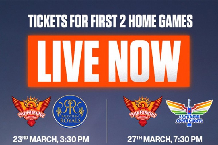 టికెట్ బుకింగ్స్ ఓపెన్ చేసిన సన్ రైజర్స్ హైదరాబాద్.. ఎక్కడకొనాలంటే..?