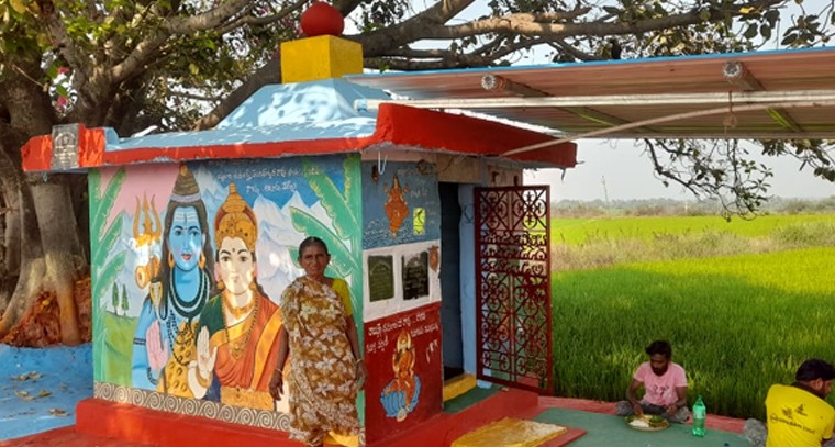 ముస్తాబైన గంగమ్మ తల్లి ఆలయం

