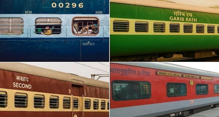 రైలు పెట్టెల రంగుల వెనుక రహస్యం.. ఏ రంగు కోచ్ దేనికి సంకేతమో మీకు తెలుసా?

