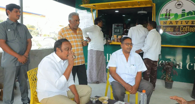 అరకు కాఫీ రుచికి ఎమ్మెల్యే ఫిదా